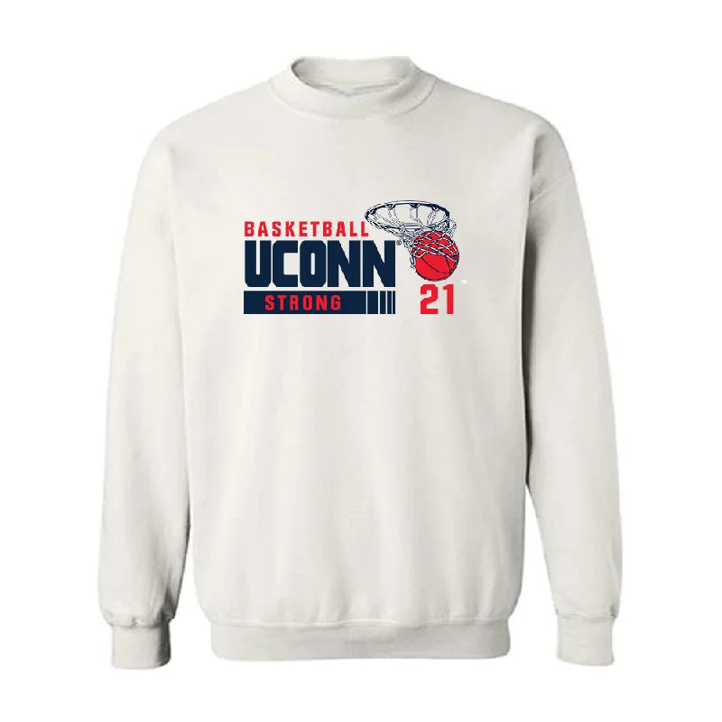 UConn - NCAA Women's Basketball : Sarah Strong - Classic Fashion Shersey Crewneck Sweatshirt Hoodie with Mesh Breathable Sporty