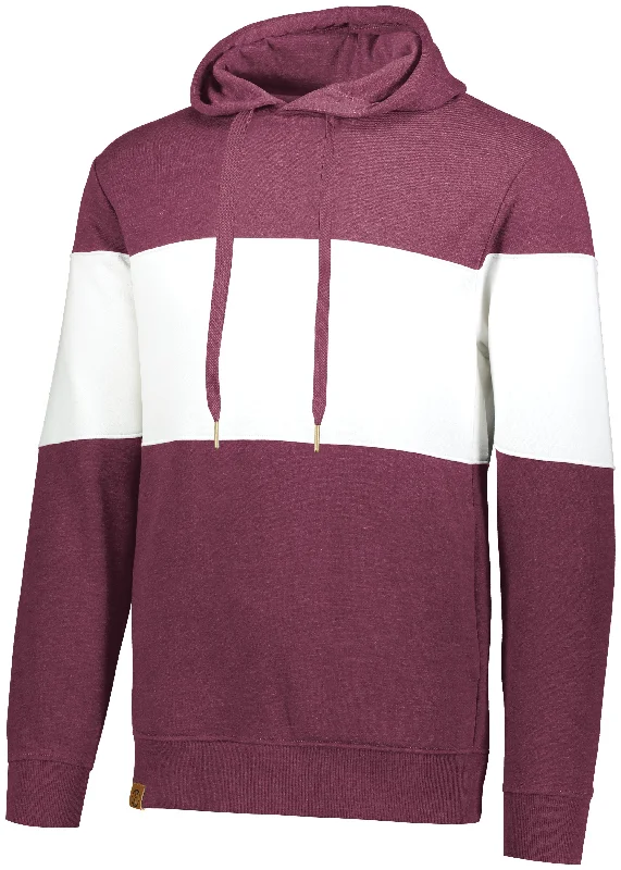 MAROON HEATHER/WHITE
