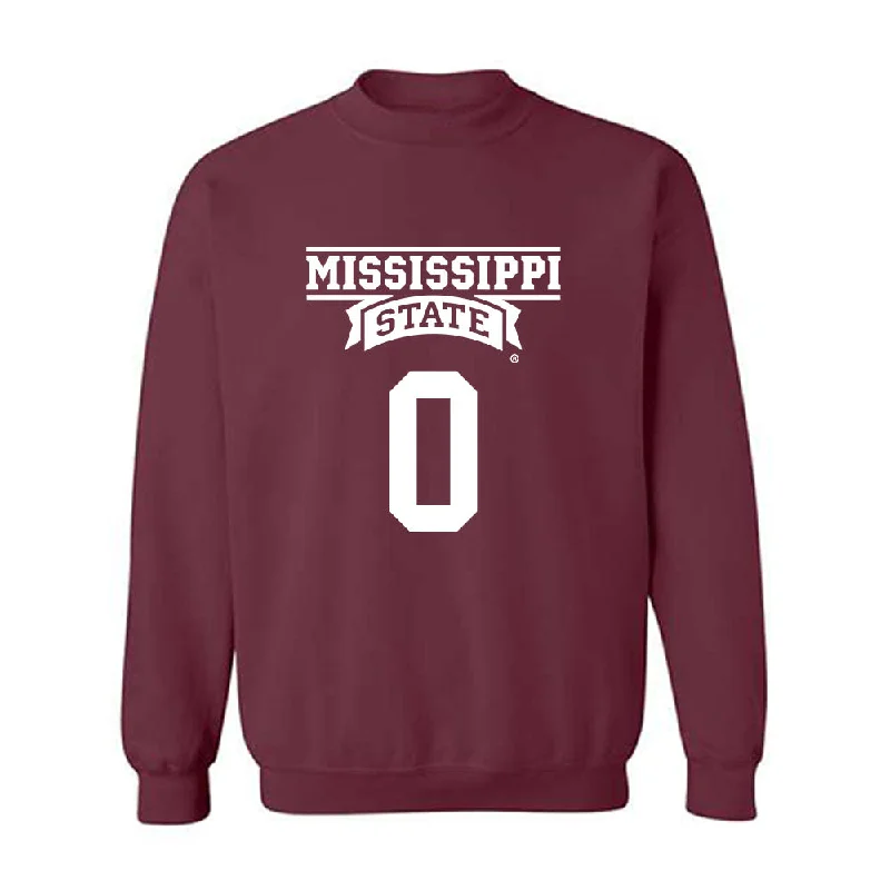 Mississippi State - NCAA Women's Basketball : Denim DeShields - Classic Shersey Crewneck Sweatshirt Hoodie with Patch Decorative Personalized Mississippi State - NCAA Women's Basketball : Denim DeShields - Classic Shersey Crewneck Sweatshirt Hoodie with Patch Decorative Personalized