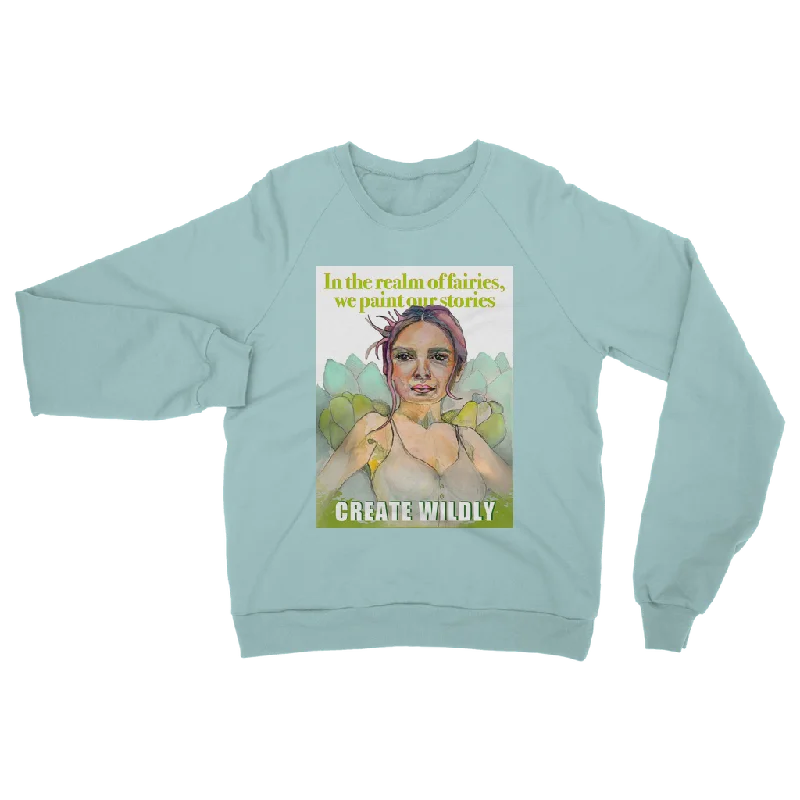 Create Wildly Classic Adult Sweatshirt Hoodie with Hem Applique Textured Unique