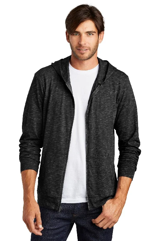 District  Medal Full-Zip Hoodie. DT565 Hoodie with Strings Custom Fit Adjustable