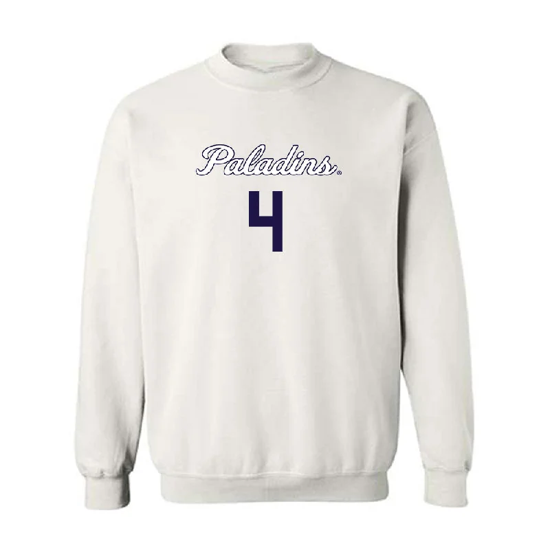 Furman - NCAA Women's Basketball : Tate Walters - Replica Shersey Crewneck Sweatshirt Hoodie with Turtle Neck Cozy Winter