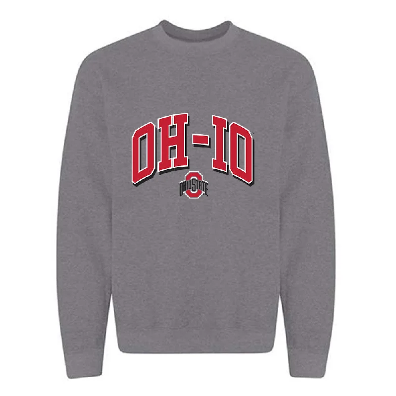 Ohio State - NCAA Women's Basketball : Jaloni Cambridge - Classic Shersey Crewneck Sweatshirt Hoodie with Belted Waist Structured Tailored