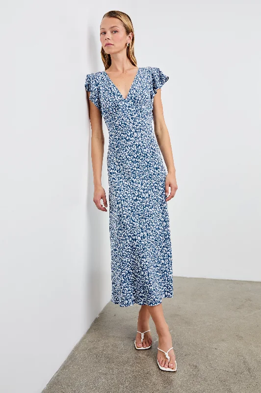 KENZ DRESS - BLUE MIXED CHEETAH Tunics Brand named