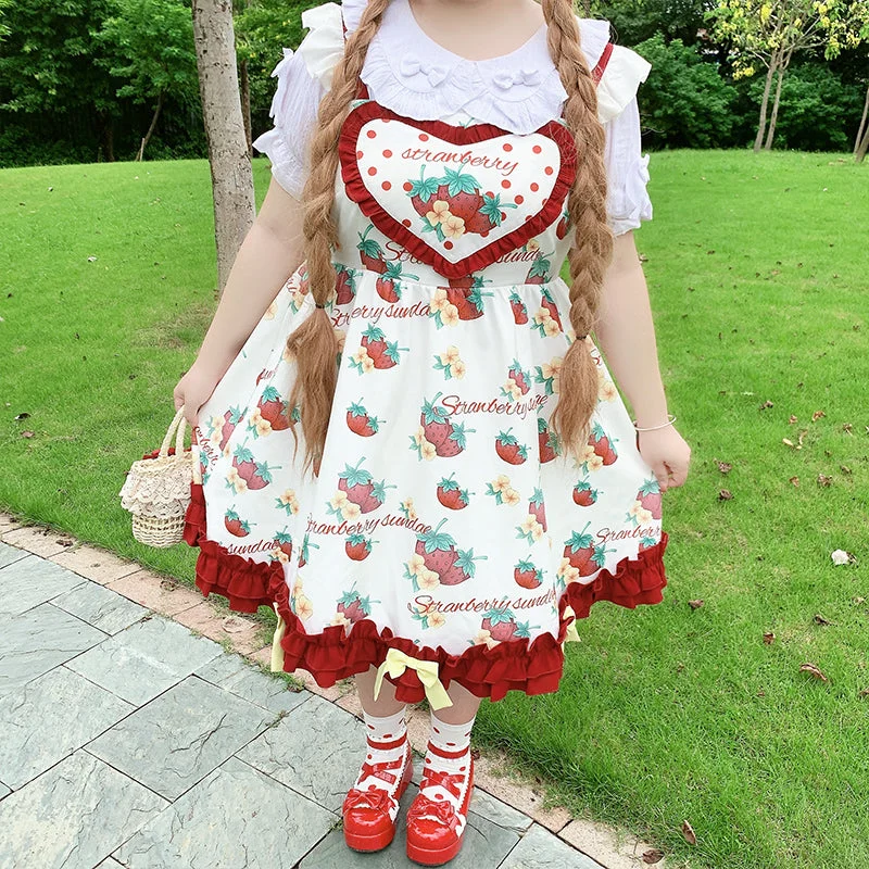 Lolita strawberry dress PL53392 Tunics Fashionable trendy