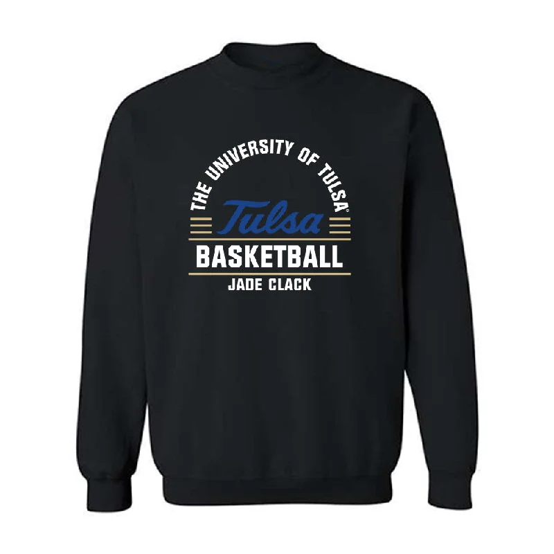 Tulsa - NCAA Women's Basketball : Jade Clack - Classic Fashion Shersey Crewneck Sweatshirt Hoodie with Contrast Stitching Detailed Premium
