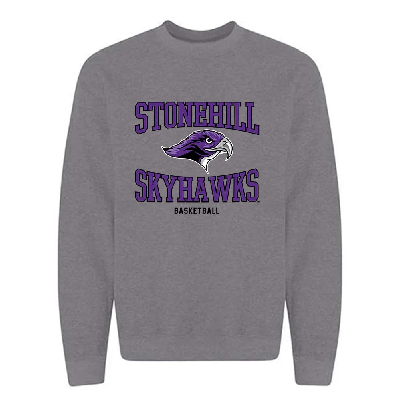 Stonehill - NCAA Women's Basketball : Brooke Paquette - Classic Shersey Crewneck Sweatshirt Hoodie with Pattern Geometric Abstract