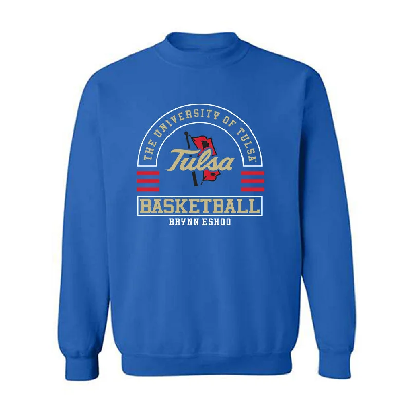 Tulsa - NCAA Women's Basketball : Brynn Eshoo - Classic Fashion Shersey Crewneck Sweatshirt Hoodie with Frayed Bohemian Relaxed