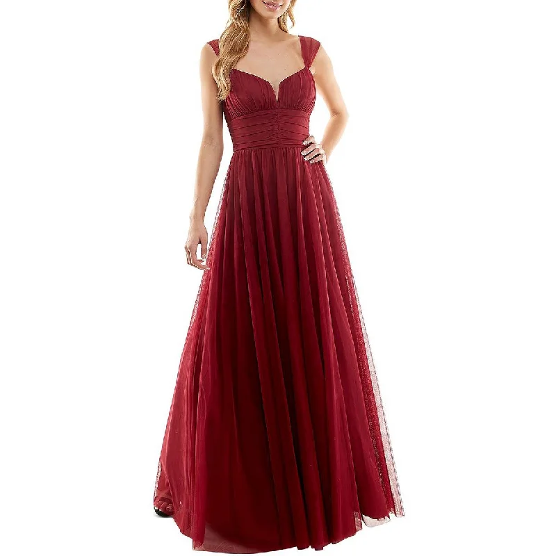 City Studio Womens Juniors Emma Mesh Padded Bust Evening Dress Tunics Party sparkling