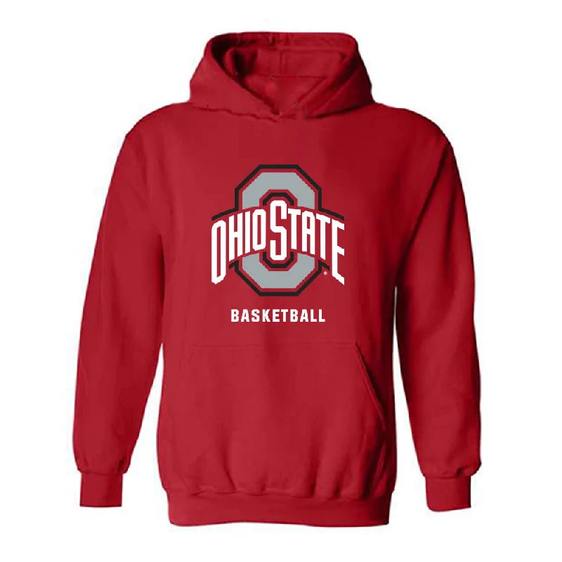 Ohio State - NCAA Women's Basketball : Kennedy Cambridge - Classic Shersey Hooded Sweatshirt Hoodie with Hem Frayed Vintage Worn Ohio State - NCAA Women's Basketball : Kennedy Cambridge - Classic Shersey Hooded Sweatshirt Hoodie with Hem Frayed Vintage Worn