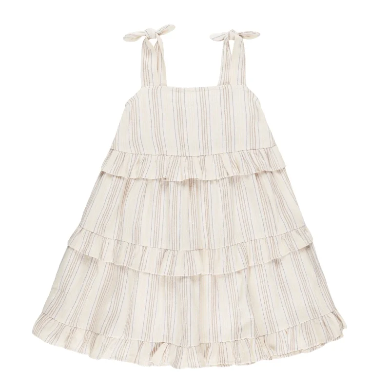 Ruffle Swing Dress || Summer Stripe Tunics Travel practical