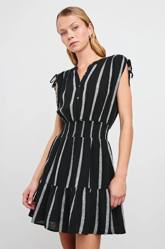 SAMINA DRESS - ASH LENO STRIPE Tunics Chinos classic