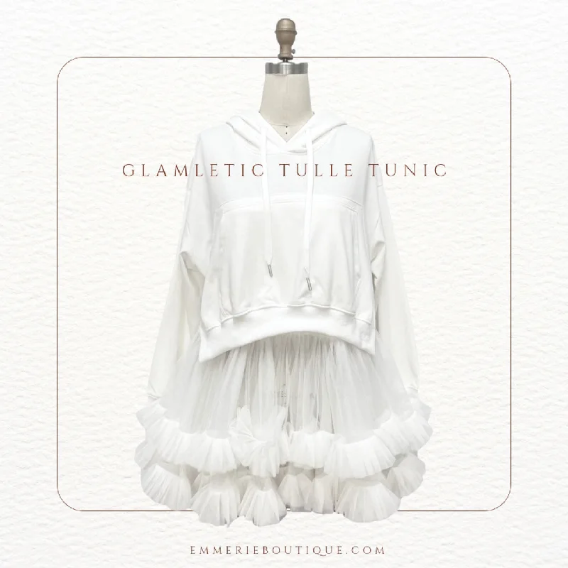 Glamletic - Tulle Hoodie (+Colors) Hoodie with Rhinestones Sparkly Elegant