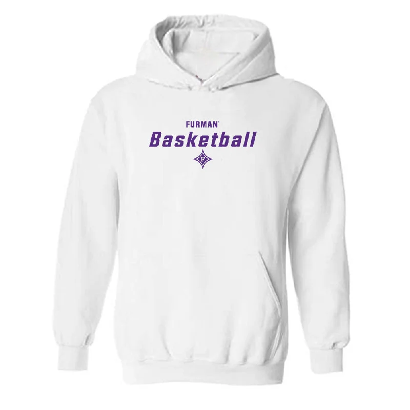 Furman - NCAA Women's Basketball : Tate Walters - Classic Shersey Hooded Sweatshirt Hoodie with Zipper Placket Modern Functional