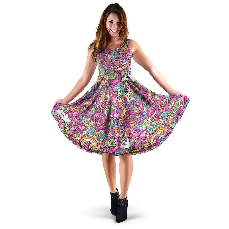 Abstract Hippie Dress Tunics Chinos classic