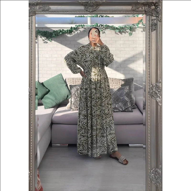 2 Tone Vine Drawstring Dress Tunics Plaid country