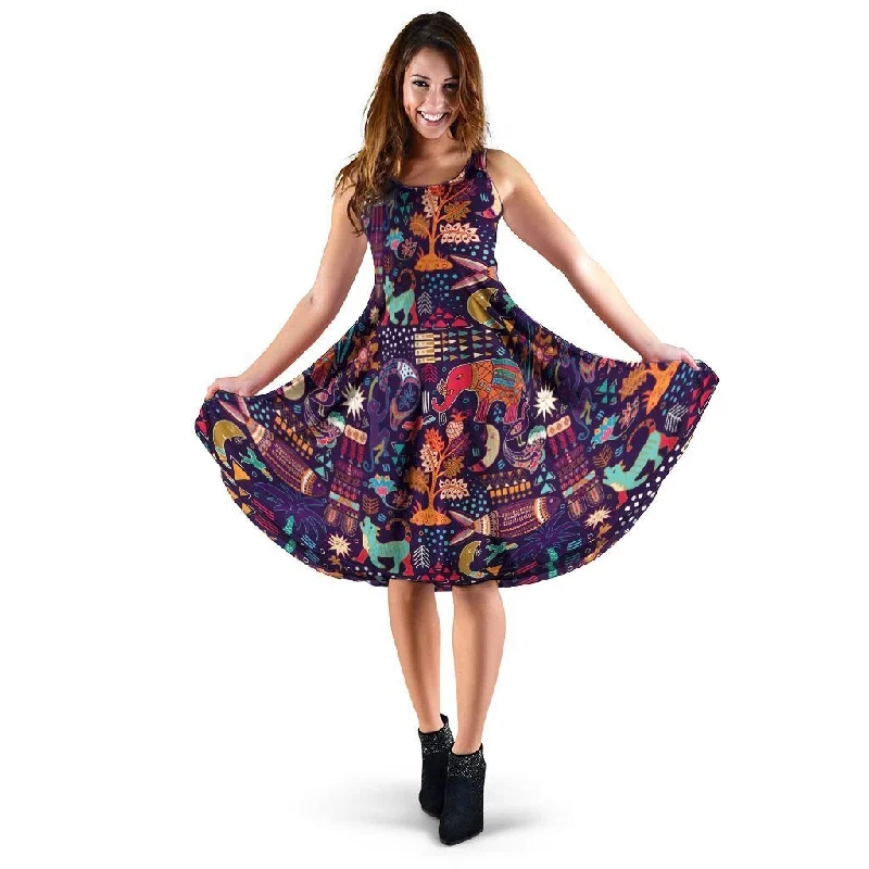 Aztec Psychedelic Trippy Dress Tunics Handmade artisanal