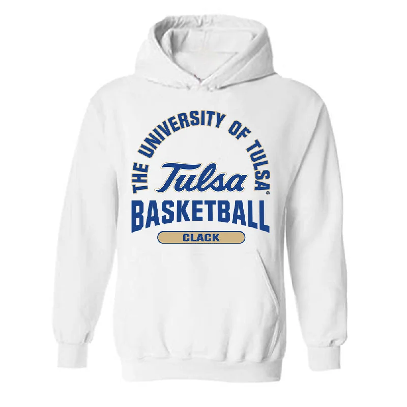Tulsa - NCAA Women's Basketball : Jade Clack - Classic Fashion Shersey Hooded Sweatshirt Hoodie with Neon Bright Vibrant
