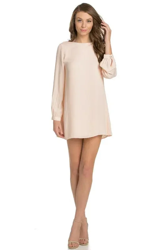 Long Sleeve Shift Dress Coral Tunics Custom made