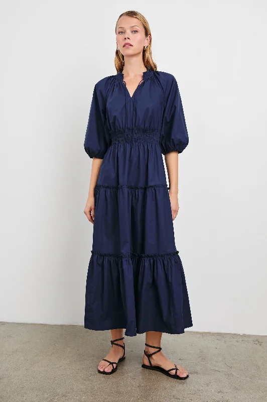 CATERINE DRESS - NAVY Tunics Trendy modern