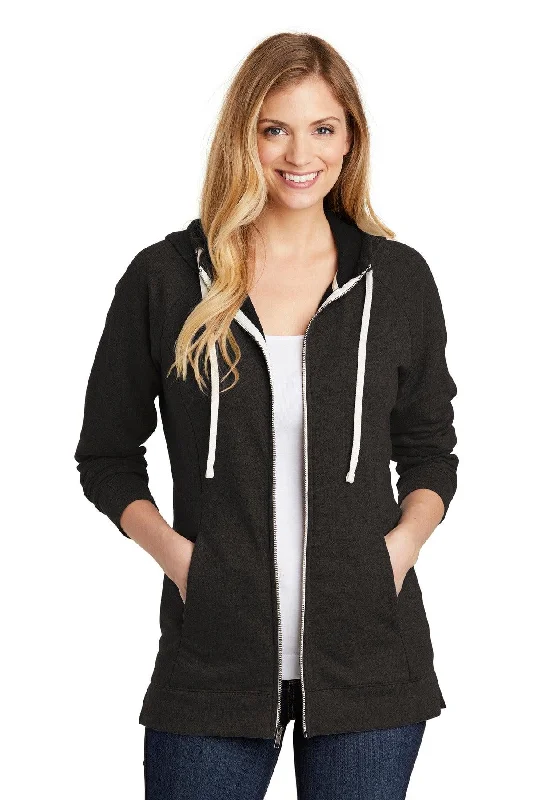 District  Women's Perfect Tri  French Terry Full-Zip Hoodie. DT456 Hoodie with Fur Luxurious Winter