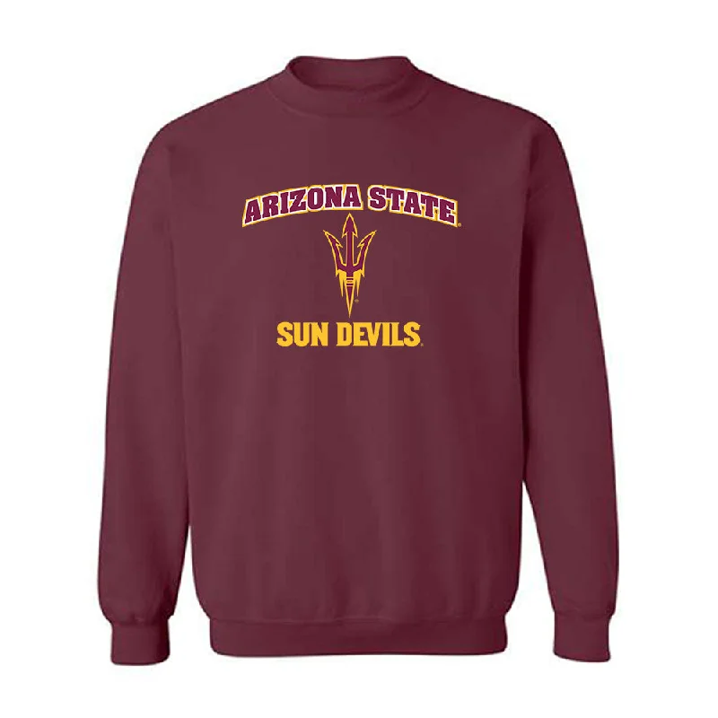 Arizona State - NCAA Women's Basketball : Jyah LoVett - Sports Shersey Crewneck Sweatshirt Hoodie with Raw Hem Edgy Unfinished