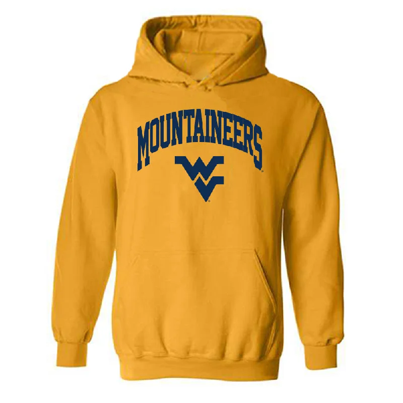 West Virginia - NCAA Women's Basketball : Kylee Blacksten - Fashion Shersey Hooded Sweatshirt Hoodie with Half-Zip Sporty Casual