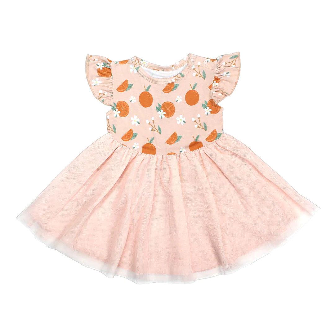 Freshly Squeezed Oranges Bamboo Twirl Dress Turtleneck Warm Winter