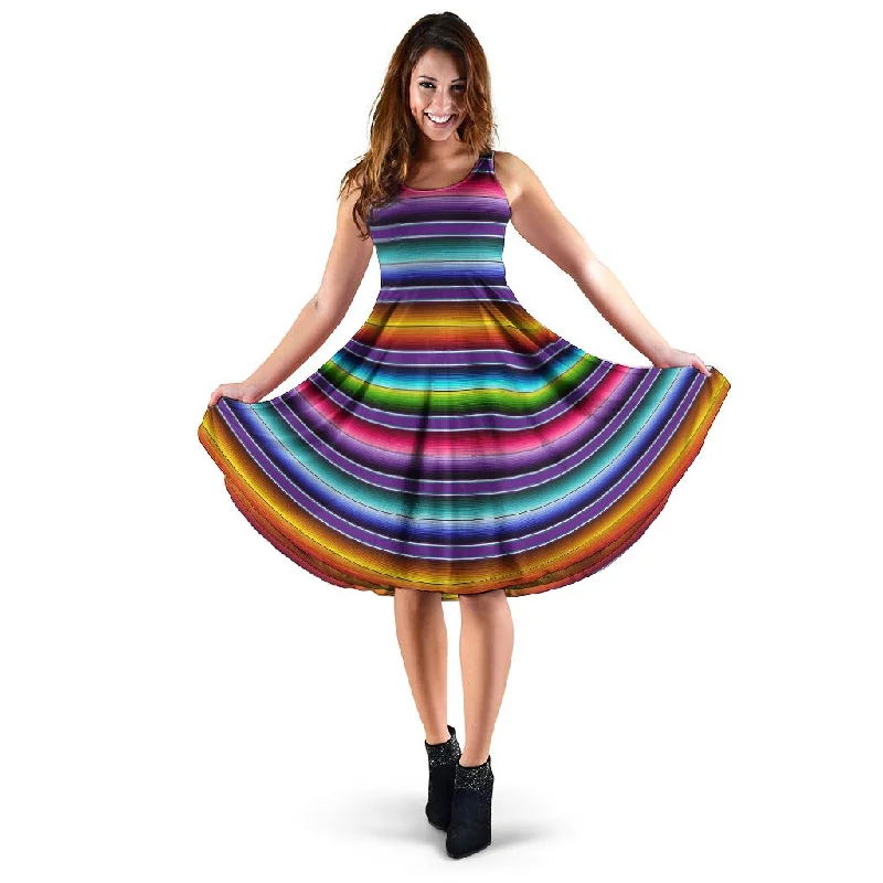 Baja Serape Print Dress Tunics Wedding white