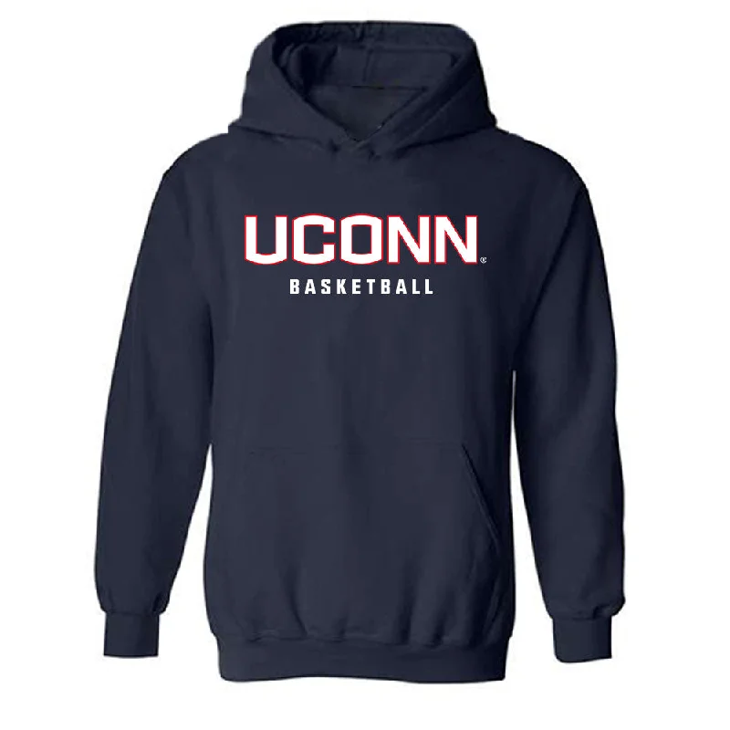 UConn - NCAA Women's Basketball : Sarah Strong - Classic Shersey Hooded Sweatshirt Hoodie with Rhinestones Sparkly Elegant