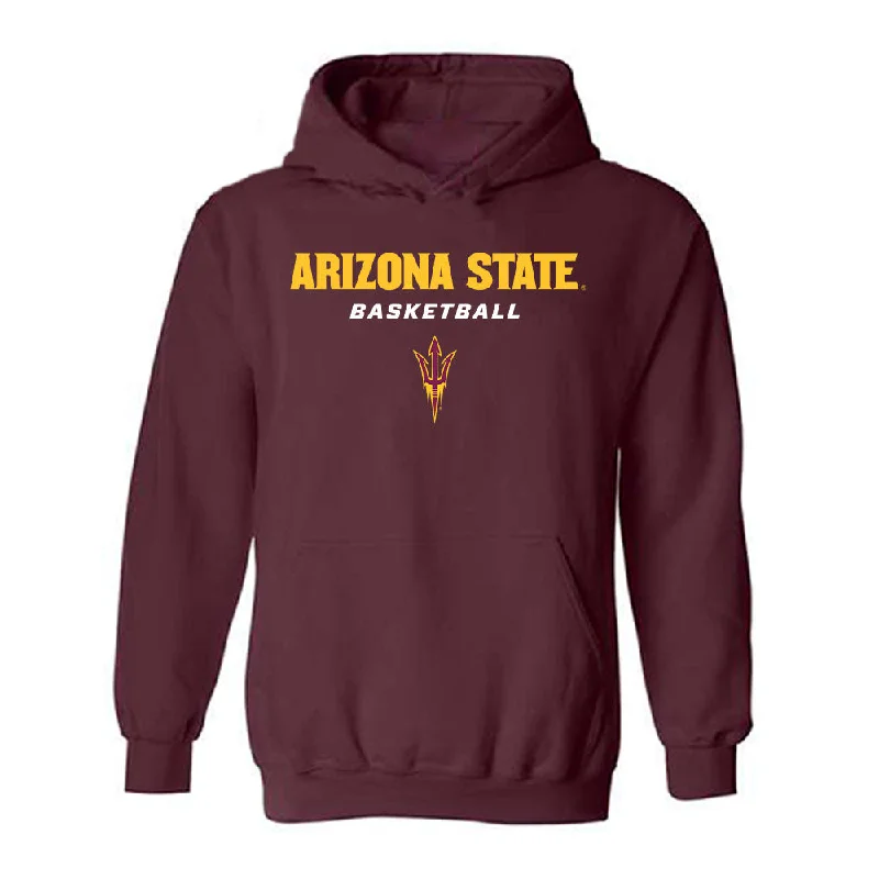 Arizona State - NCAA Women's Basketball : Jyah LoVett - Classic Shersey Hooded Sweatshirt Hoodie with Applique Textured Unique