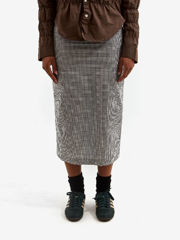 Gimaguas Chicago Skirt - Black/White leather skirt bold