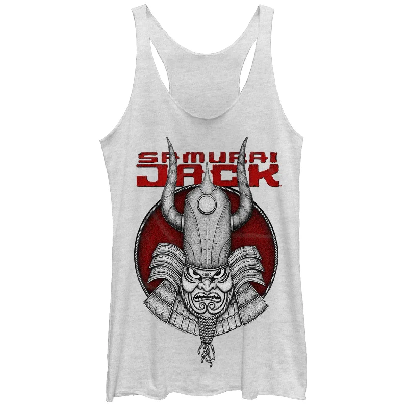 Women's Samurai Jack Artistic Armor Racerback Tank Top teal tank top
