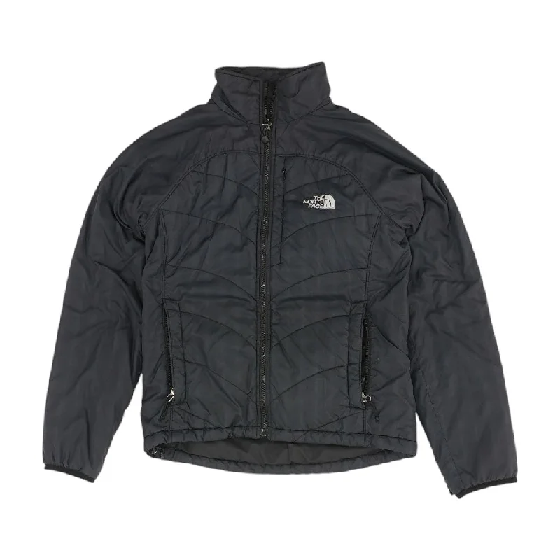 Black Solid Ski Jacket Print Jacket Jacquard Jacket Embroidered Jacket