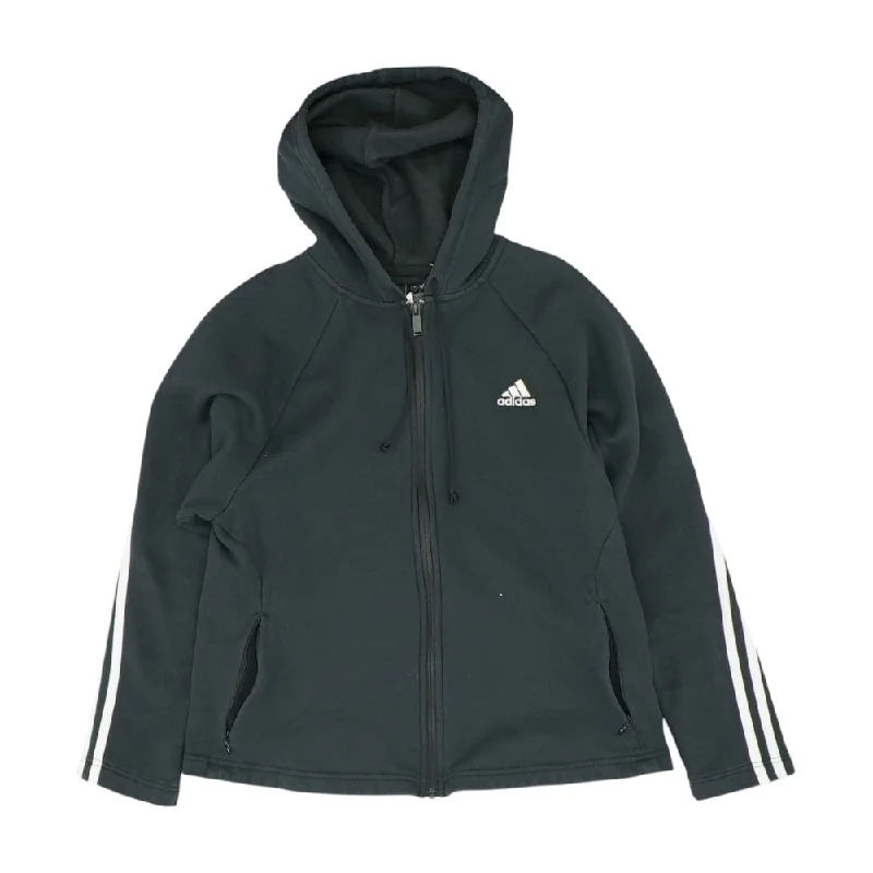 Black Solid Lightweight Jacket Zip Front Button Front Snap Front