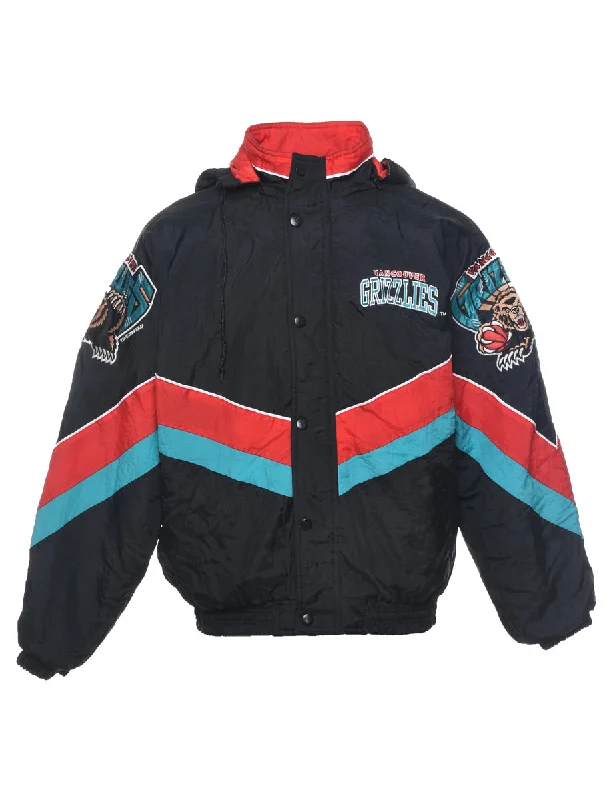 Black NBA Nylon Jacket - M Fitted Jacket Loose Jacket Oversized Jacket