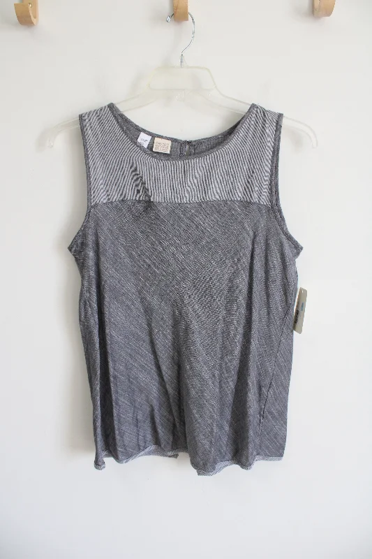 NEW Canyon River Blues Striped Gray Tank | L sage tank top
