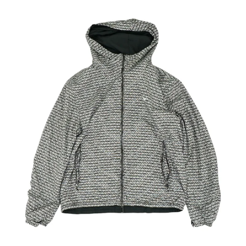 Black Geometric Lightweight Jacket Mesh Jacket Canvas Jacket Denim Jacket