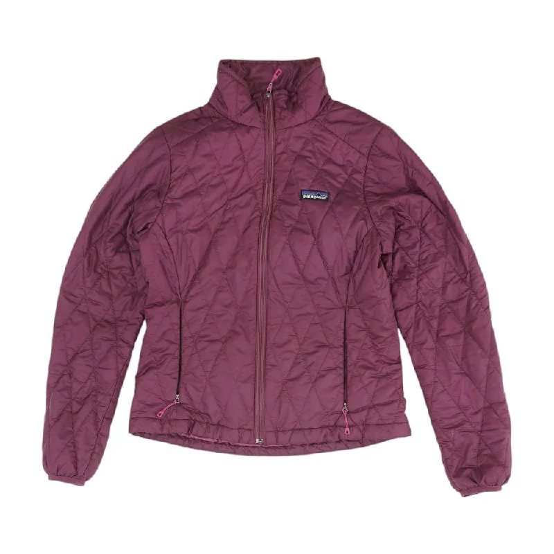Mauve Solid Ski Jacket Jersey Jacket Tulle Jacket Batik Jacket