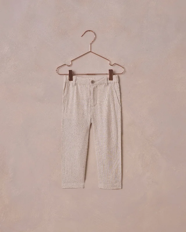 Noralee - Linen Sebastian Pant Sleek Black Pants