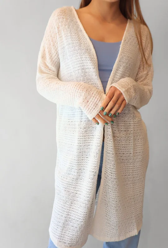 OPEN FRONT KNIT CARDIGAN Beaded Cardigan Sequined Faux Fur
