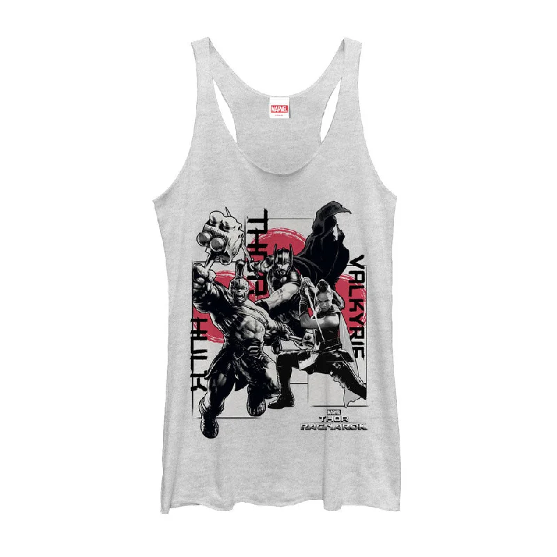 Women's Marvel Thor: Ragnarok Trio Racerback Tank Top essential tank top