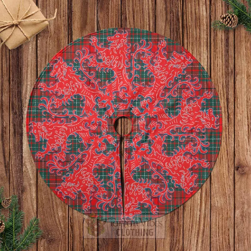Cheyne Tartan Christmas Tree Skirt Lion Rampant Style midi skirt versatile