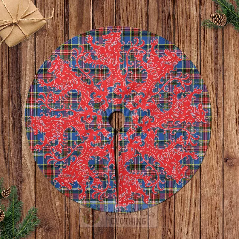 MacBeth (McBeth) Tartan Christmas Tree Skirt Lion Rampant Style leather skirt durable