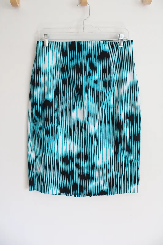 Worthington Blue & Black Patterned Skirt | 12 corduroy skirt durable