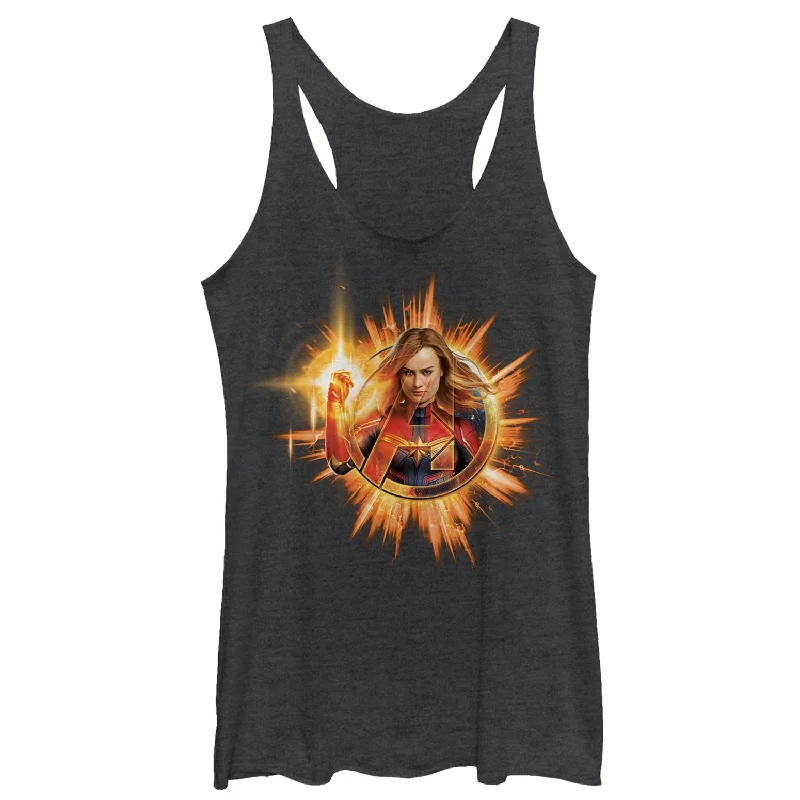 Women's Marvel Avengers: Endgame Captain Shining Star Racerback Tank Top vibrant tank top