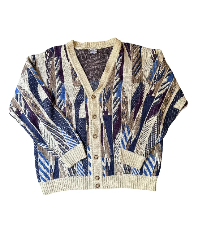 Vintage 80’s Cardigan Size L Iron Safe Non-Iron Wrinkle Free
