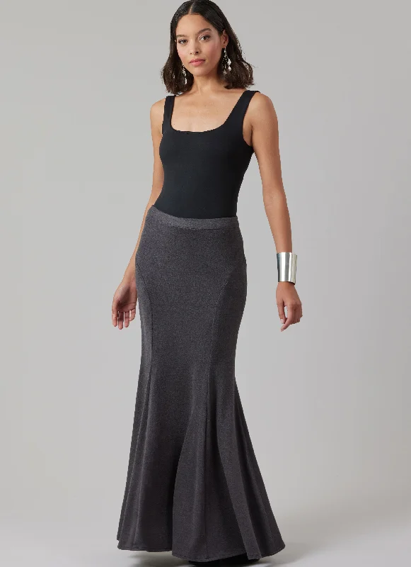McCall's Knit Skirt M8558 high slit skirt