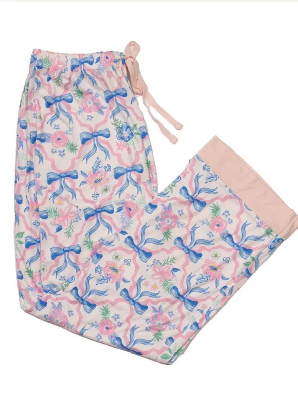 Ribbon Pajama Pants | Simply Southern Chic Capri Pants