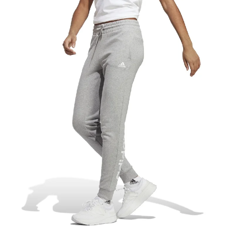 Linear French Terry Cuffed Pants Comfy Cargo Trousers